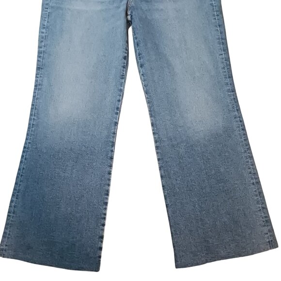 NEW Etica Denim Anya High Rise Modern Flare Jeans Northport Size 32‎ Raw Hem - Picture 5 of 16